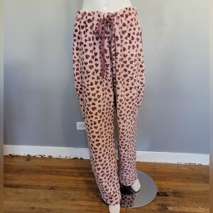 Denver Hayes Plush Jogger in Pink Hearts, BNWT, Size 2X